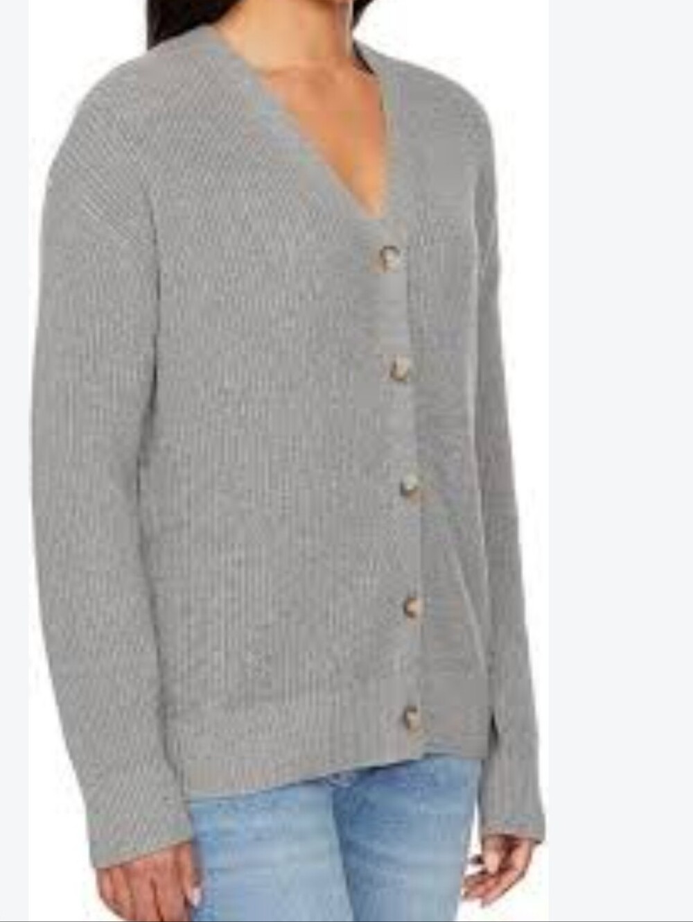 Hudson Los Angeles Cotton Buttondown Cardigan Cozy Sweater Size Small
